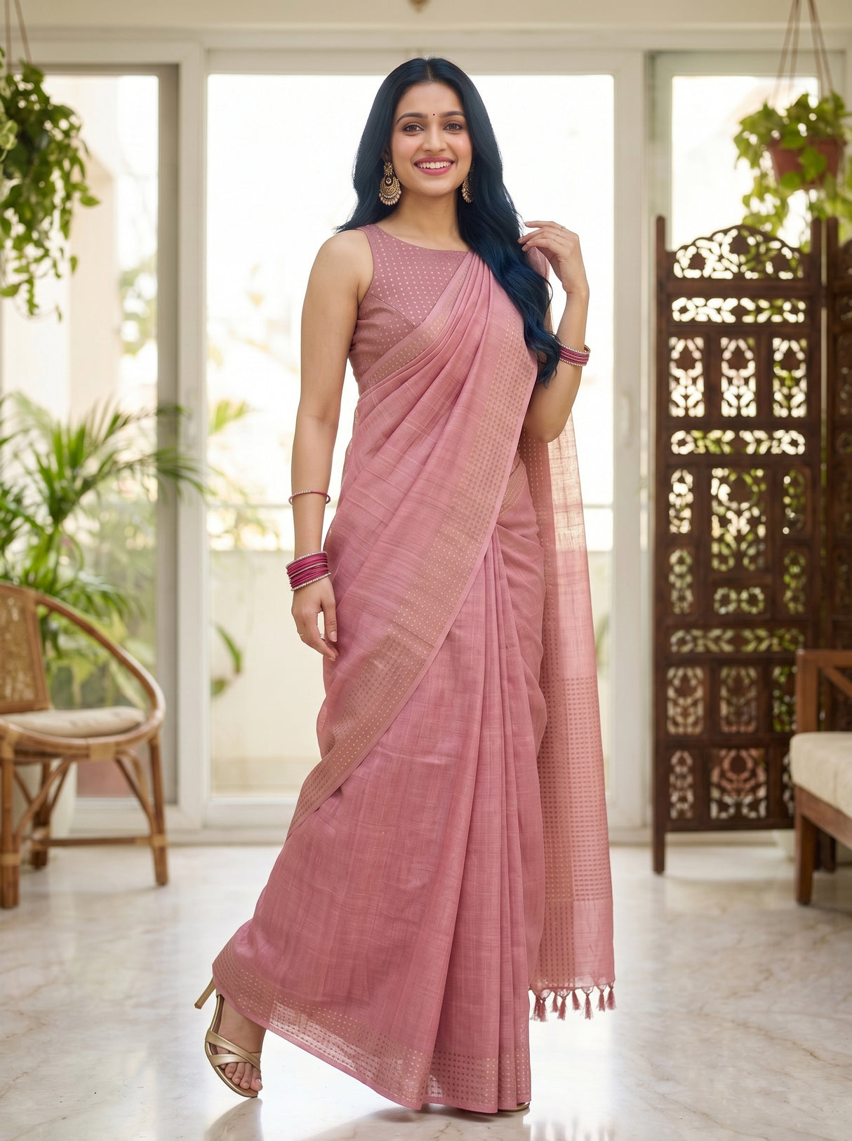 MIMOSA Saree Saree — pose 5 styling detail