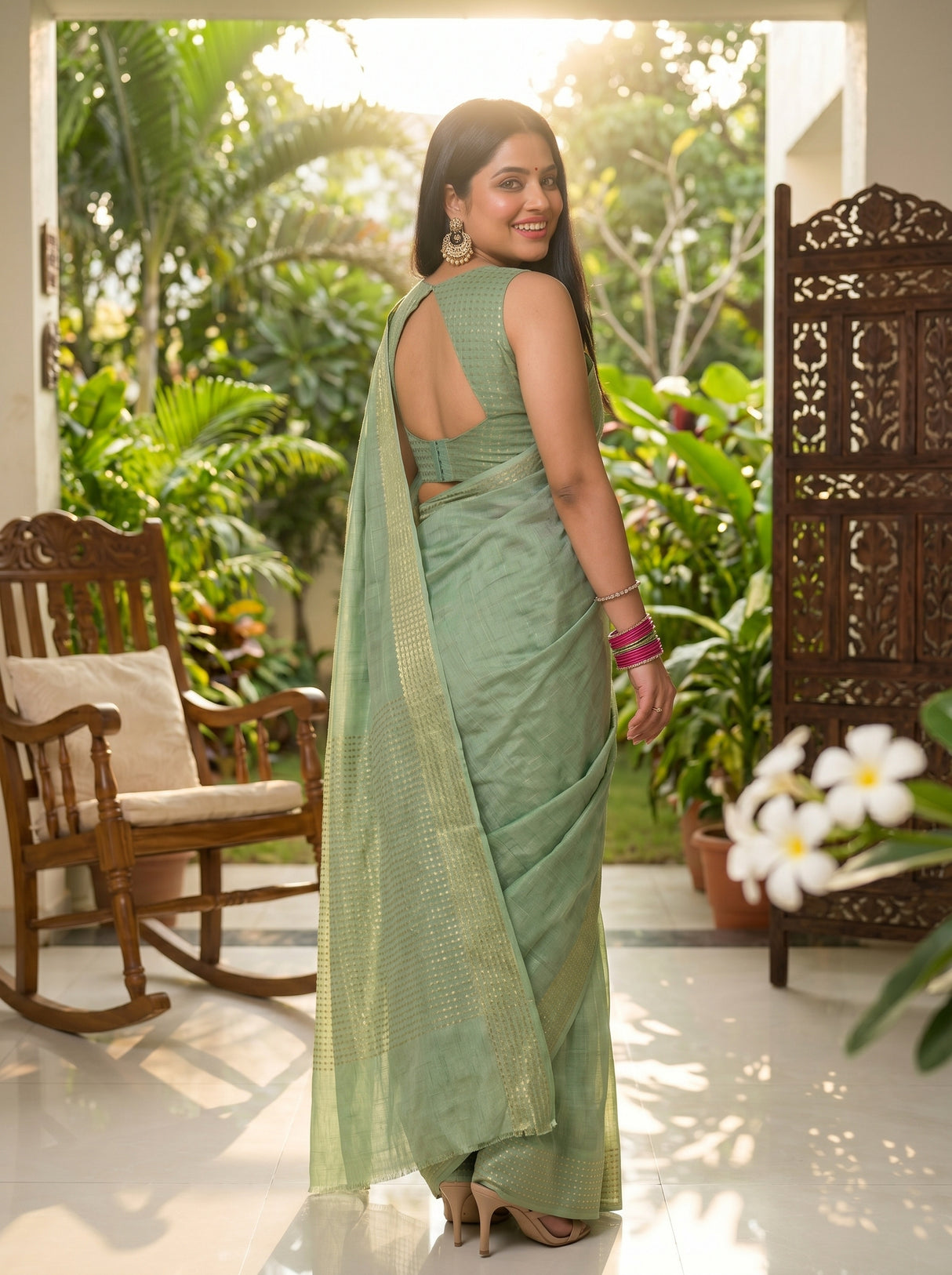 MIMOSA Saree Saree — pose 7 styling detail