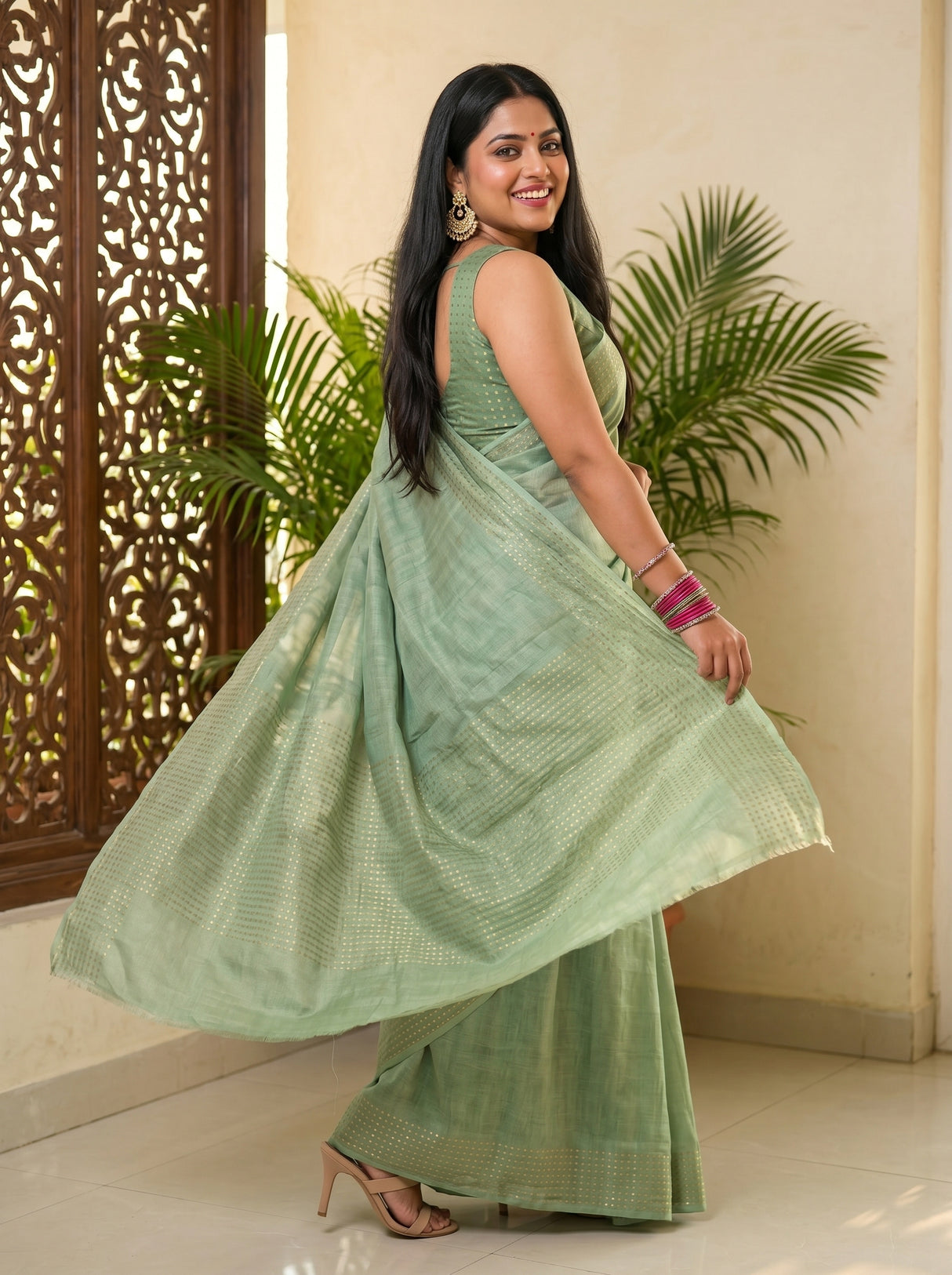 MIMOSA Saree Saree — pose 9 styling detail