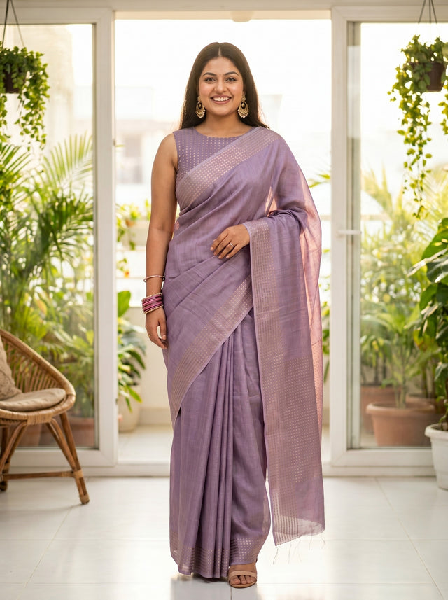 MIMOSA Saree Saree — front view on mannequin