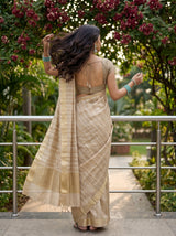 MIMOSA Chiku Saree Saree — pose 2 styling detail