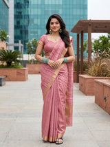 Pink  Saree