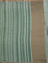 MIMOSA Pista Saree Saree — pallu and zari work detail
