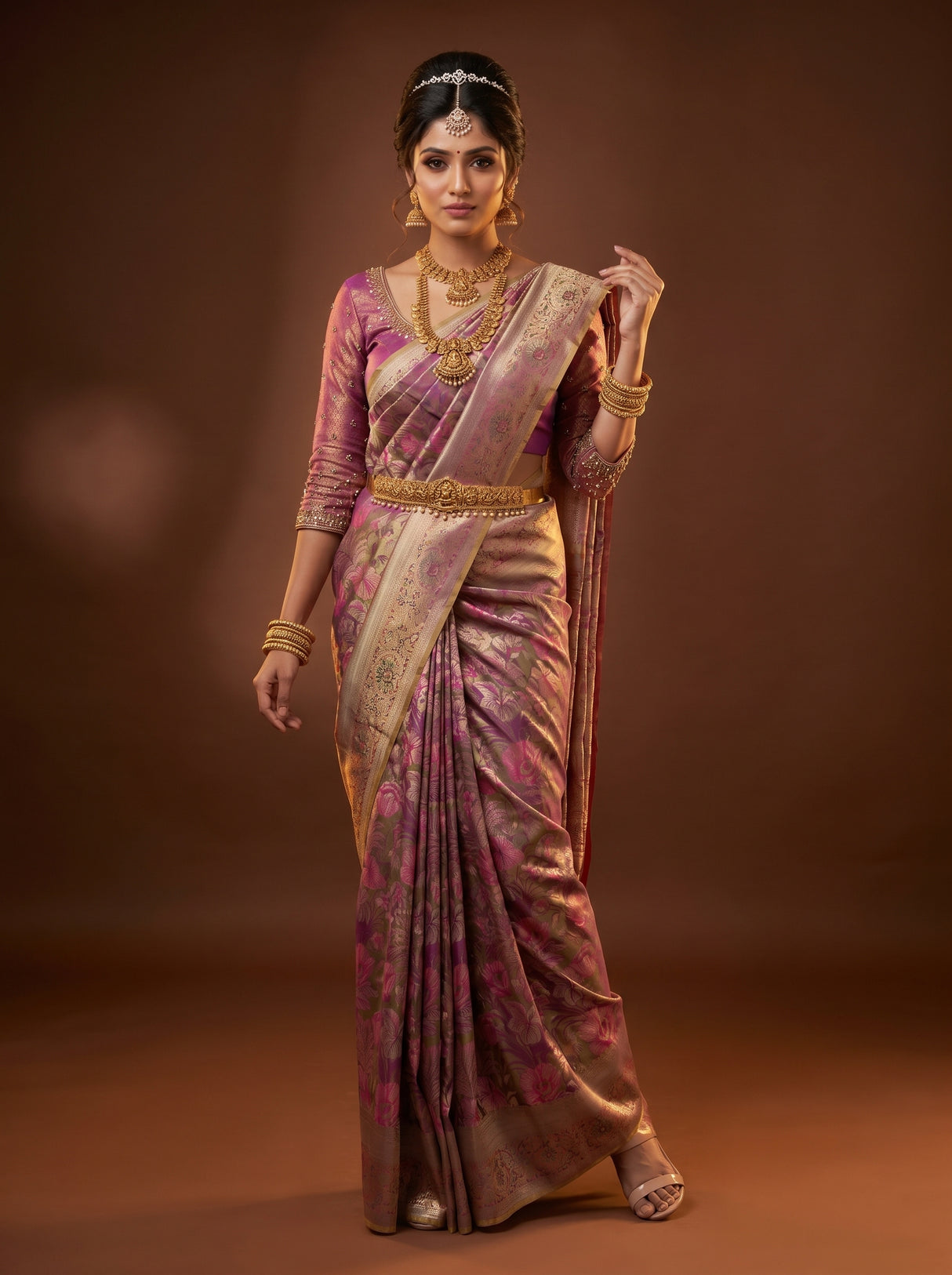 MIMOSA Saree Saree — front view on mannequin