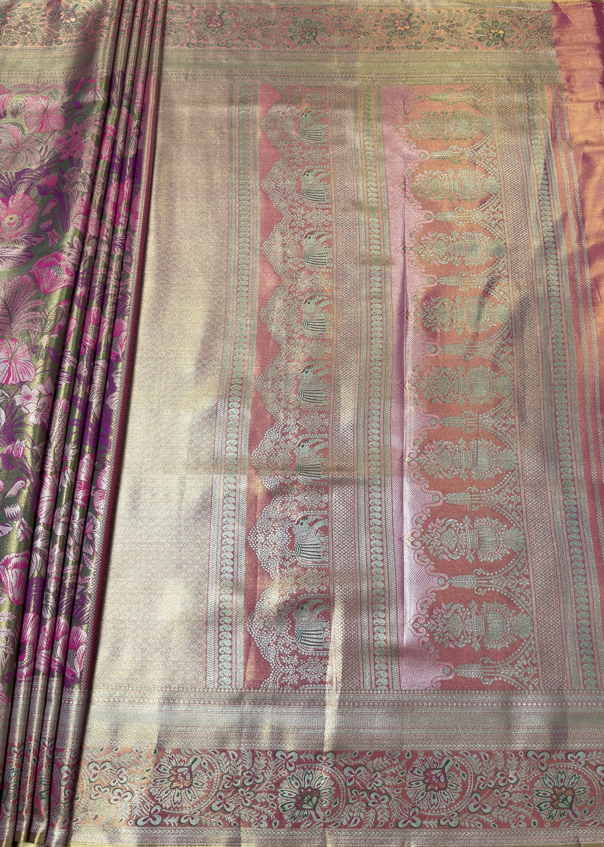 MIMOSA Saree Saree — pallu and zari work detail