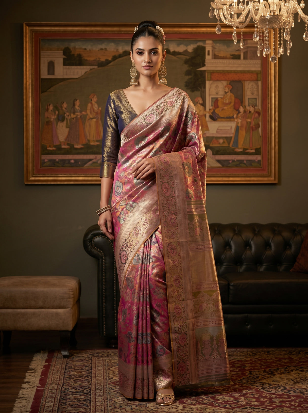MIMOSA Saree Saree — front view on mannequin