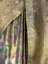 MIMOSA Green Kanjivaram Art Silk Saree — fleets shot full lifestyle