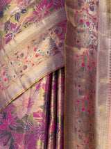 MIMOSA Magenta Kanjivaram Art Silk Saree — fleets shot full lifestyle
