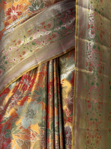 MIMOSA Maroon Kanjivaram Art Silk Saree — fleets shot full lifestyle