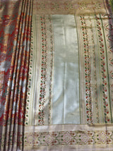 MIMOSA Maroon Kanjivaram Art Silk Saree — pallu and zari work detail