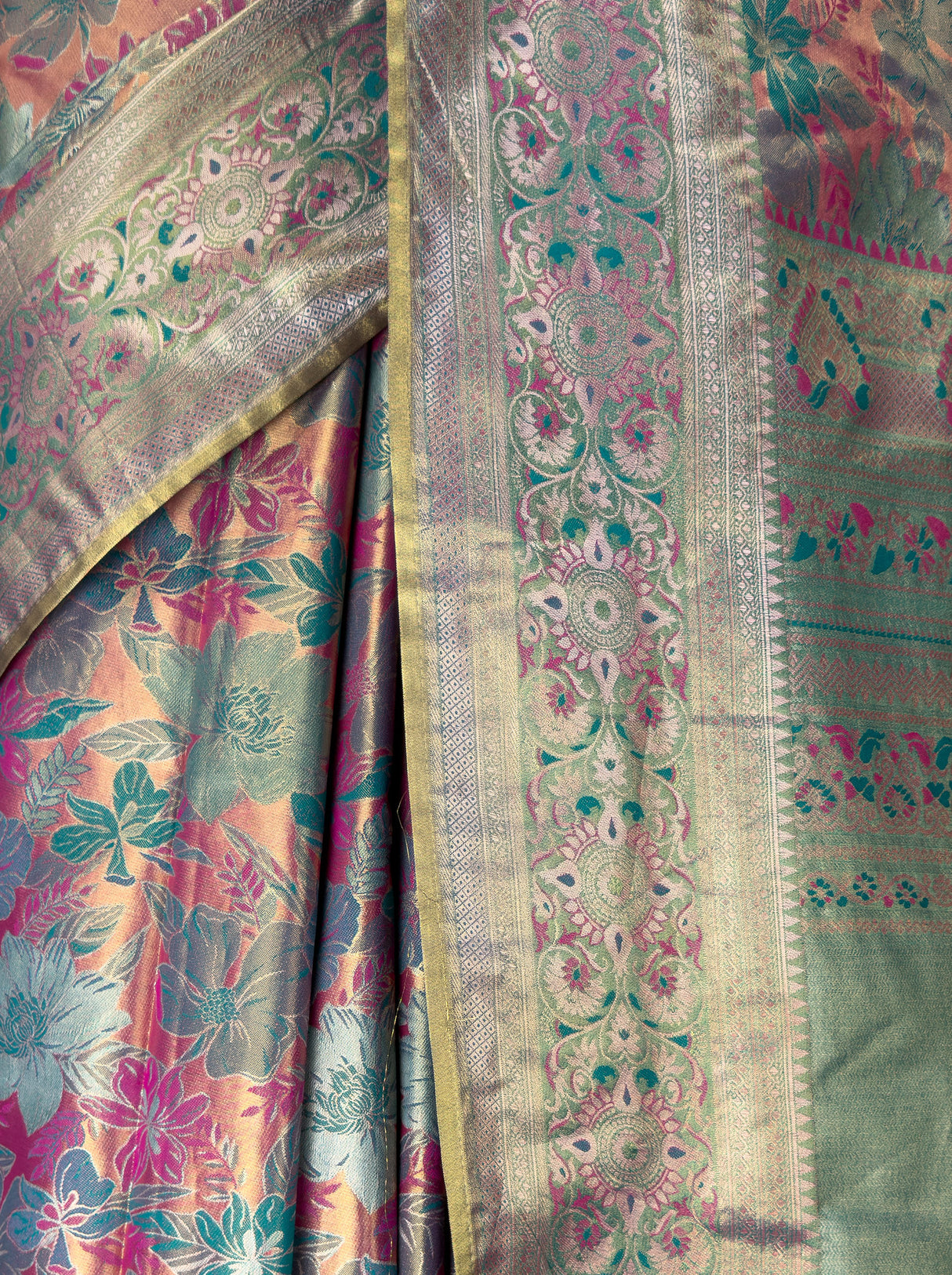 MIMOSA Rama Kanjivaram Art Silk Saree — fleets shot full lifestyle