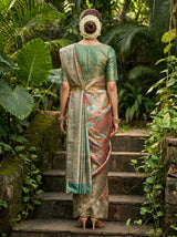 MIMOSA Saffire Kanjivaram Art Silk Saree — Blouse Fabric Detail