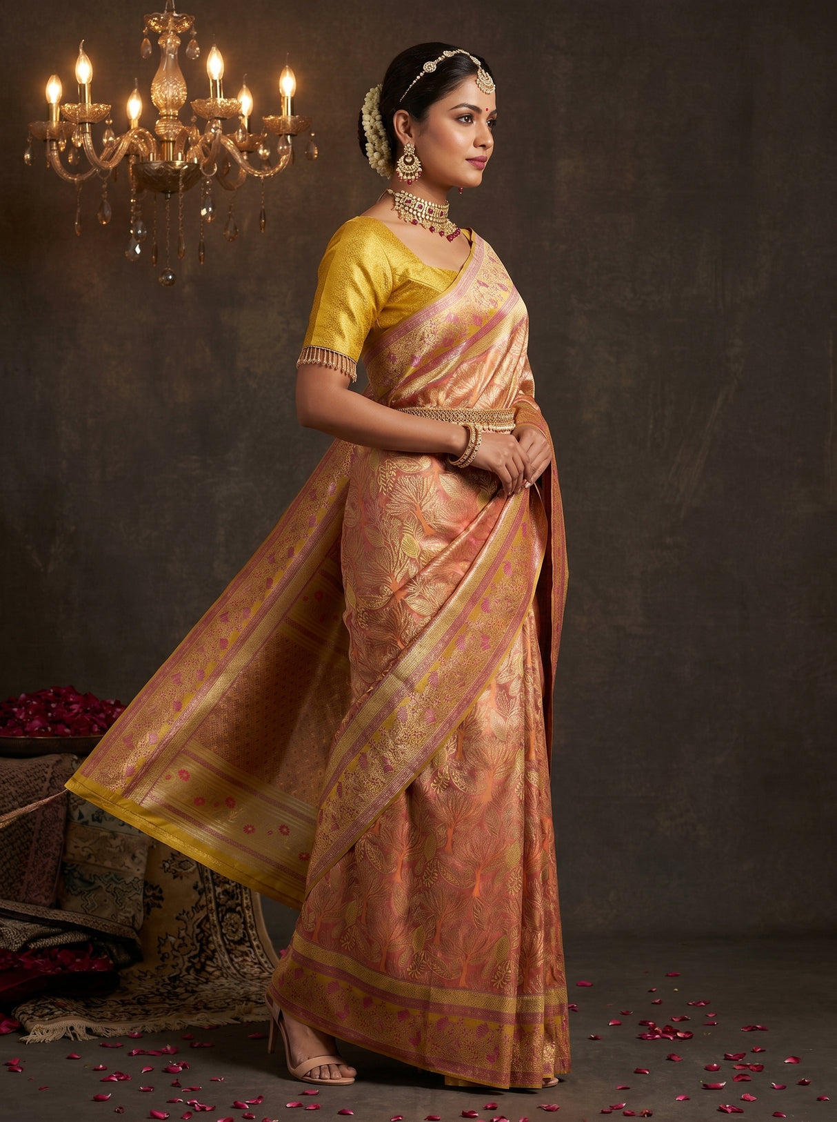 MIMOSA Saree Saree — pose 3 styling detail