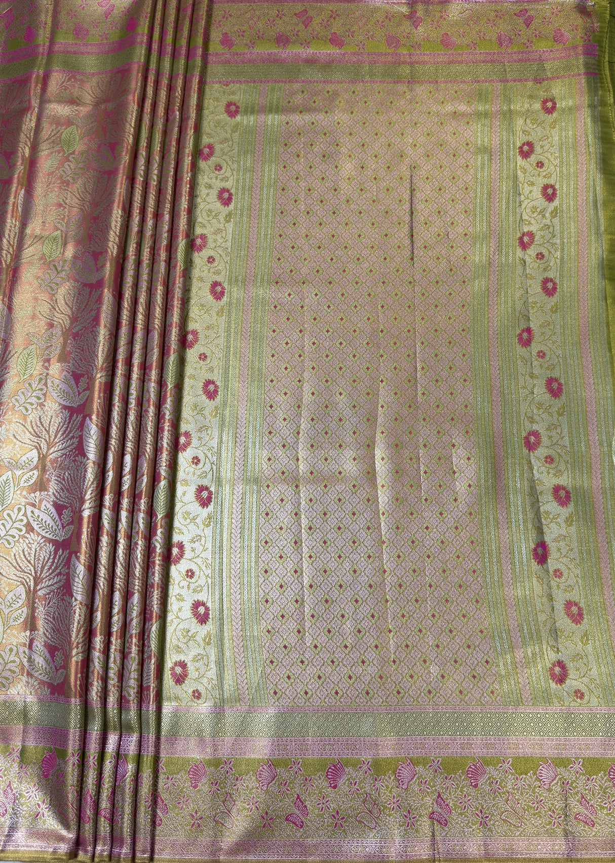 MIMOSA Saree Saree — pallu and zari work detail