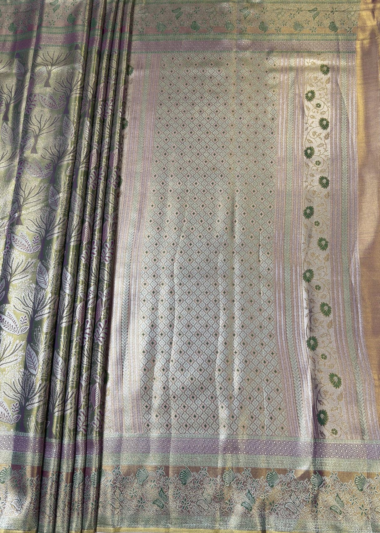 MIMOSA Saree Saree — pallu and zari work detail