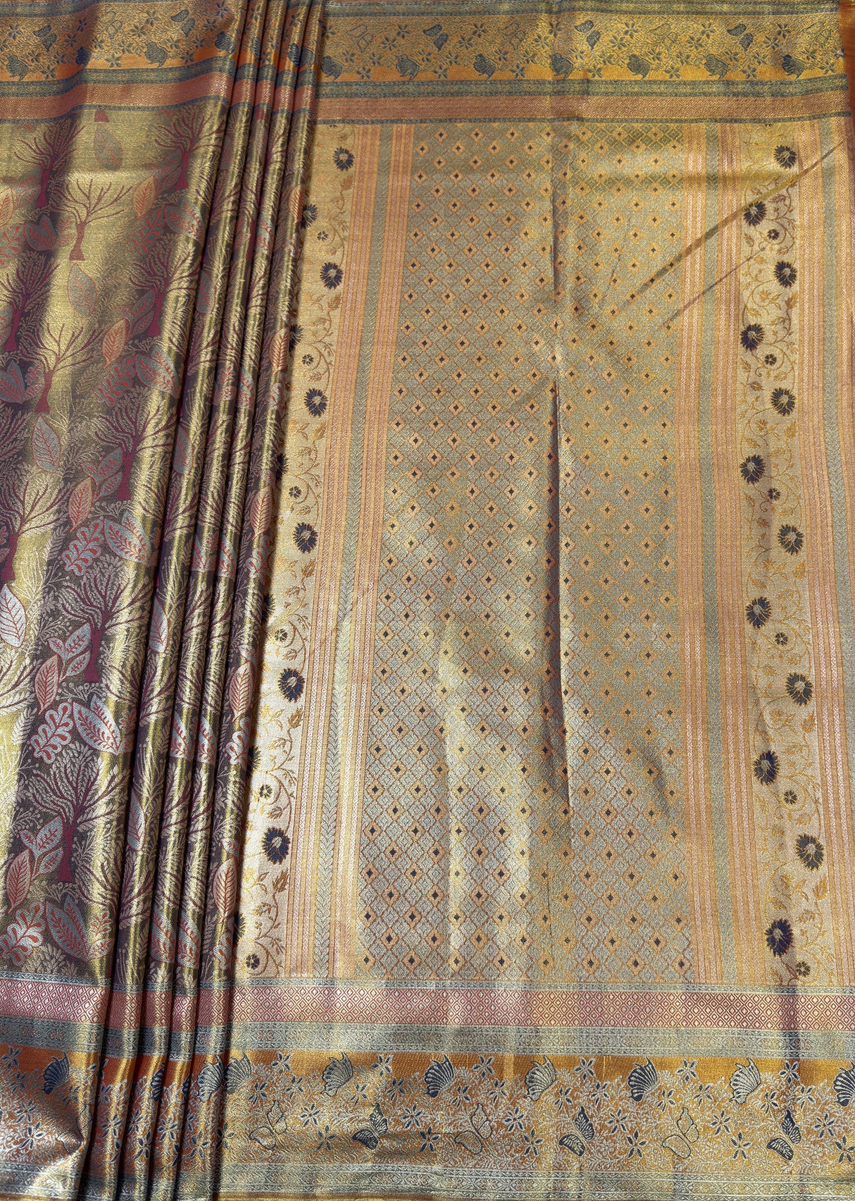 MIMOSA Saree Saree — pallu and zari work detail