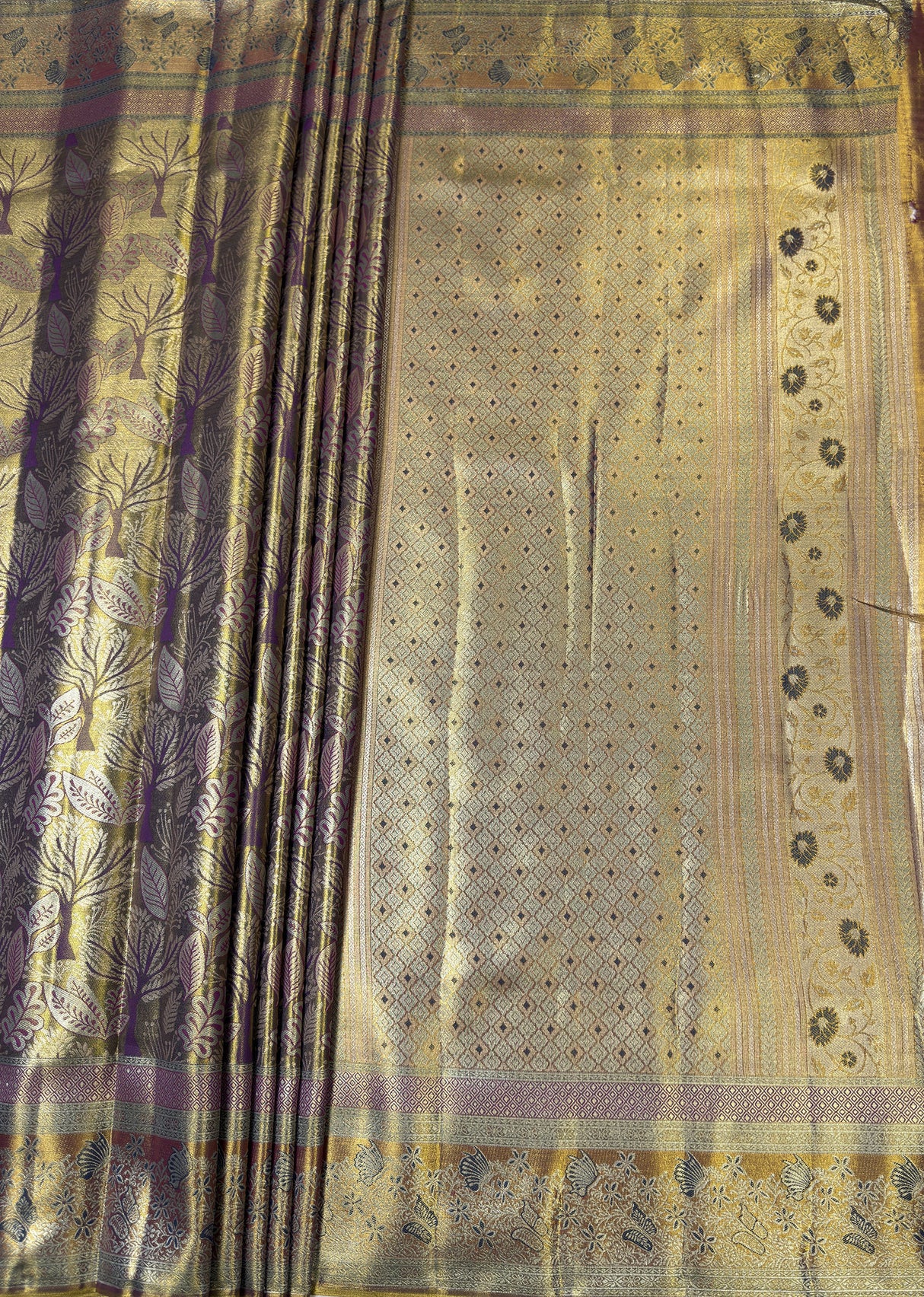MIMOSA Saree Saree — pallu and zari work detail