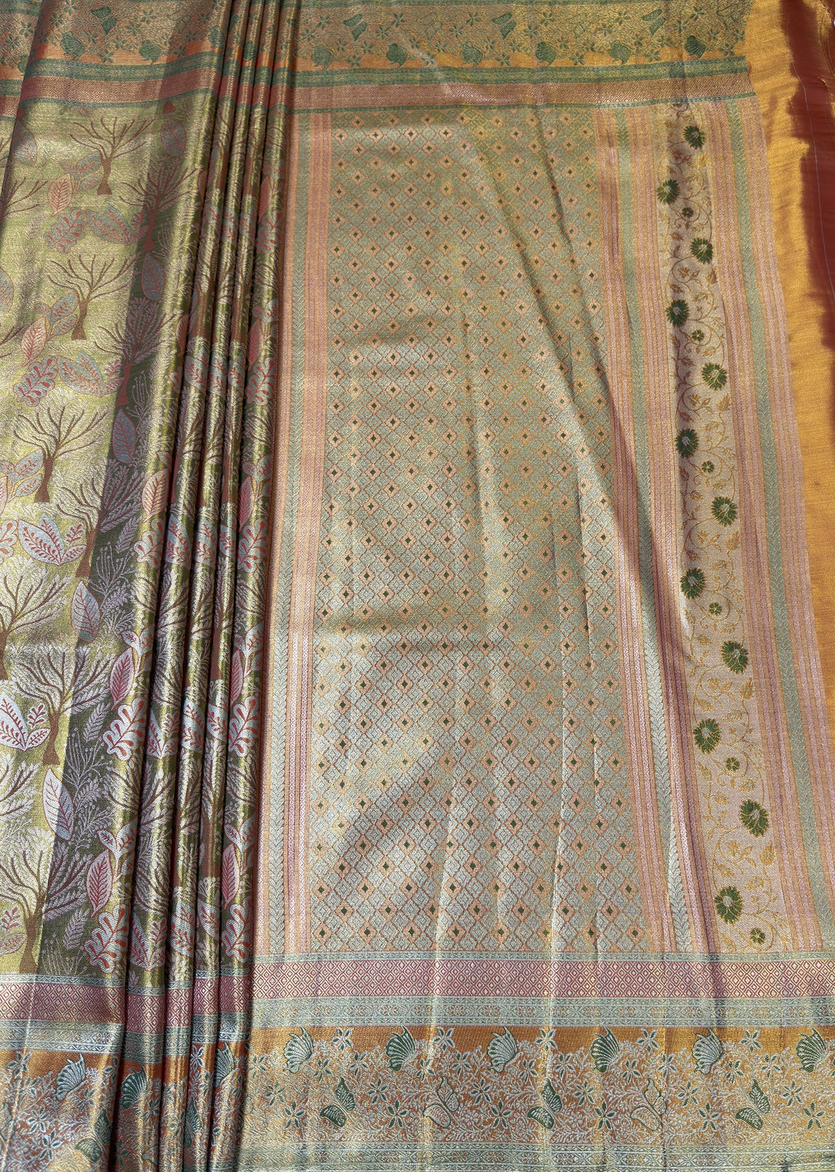 MIMOSA Saree Saree — pallu and zari work detail
