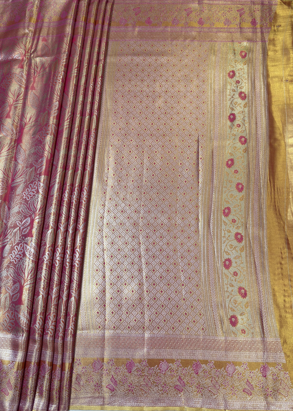 MIMOSA Saree Saree — pallu and zari work detail