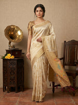 MIMOSA Magenta Kanjivaram Art Silk Saree — pose 7 styling detail