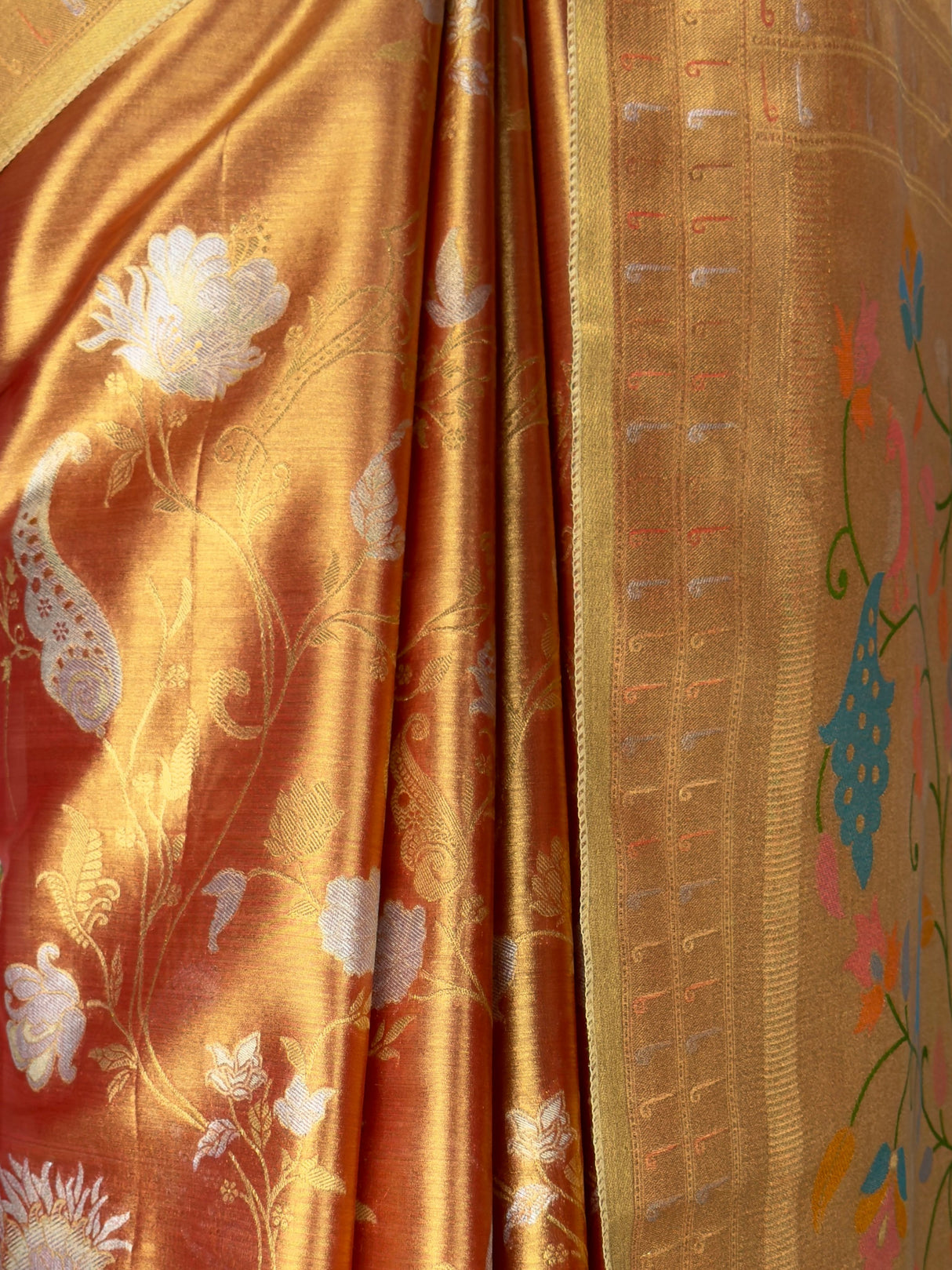 MIMOSA Red Kanjivaram Art Silk Saree — fleets shot full lifestyle