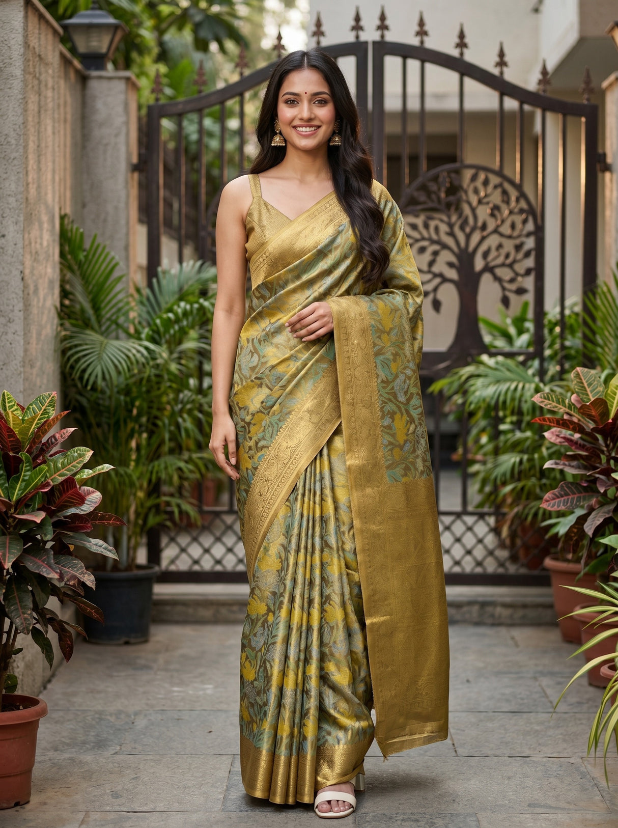 MIMOSA Saree Saree — front view on mannequin