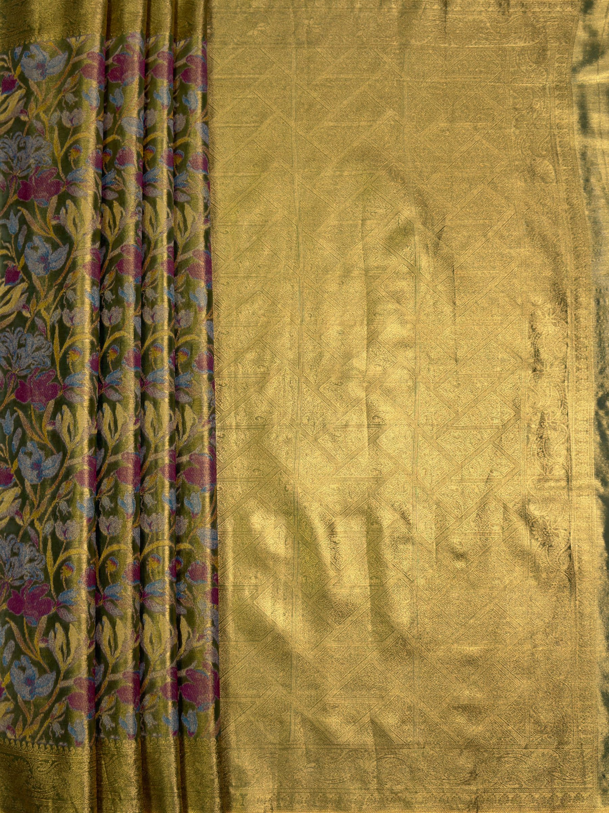 MIMOSA Saree Saree — pallu and zari work detail