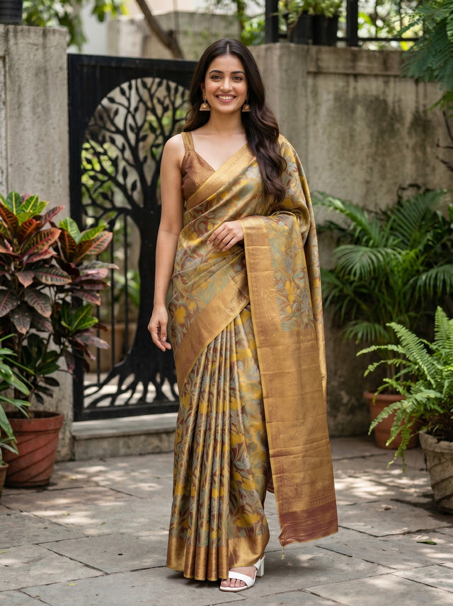 MIMOSA Saree Saree — front view on mannequin