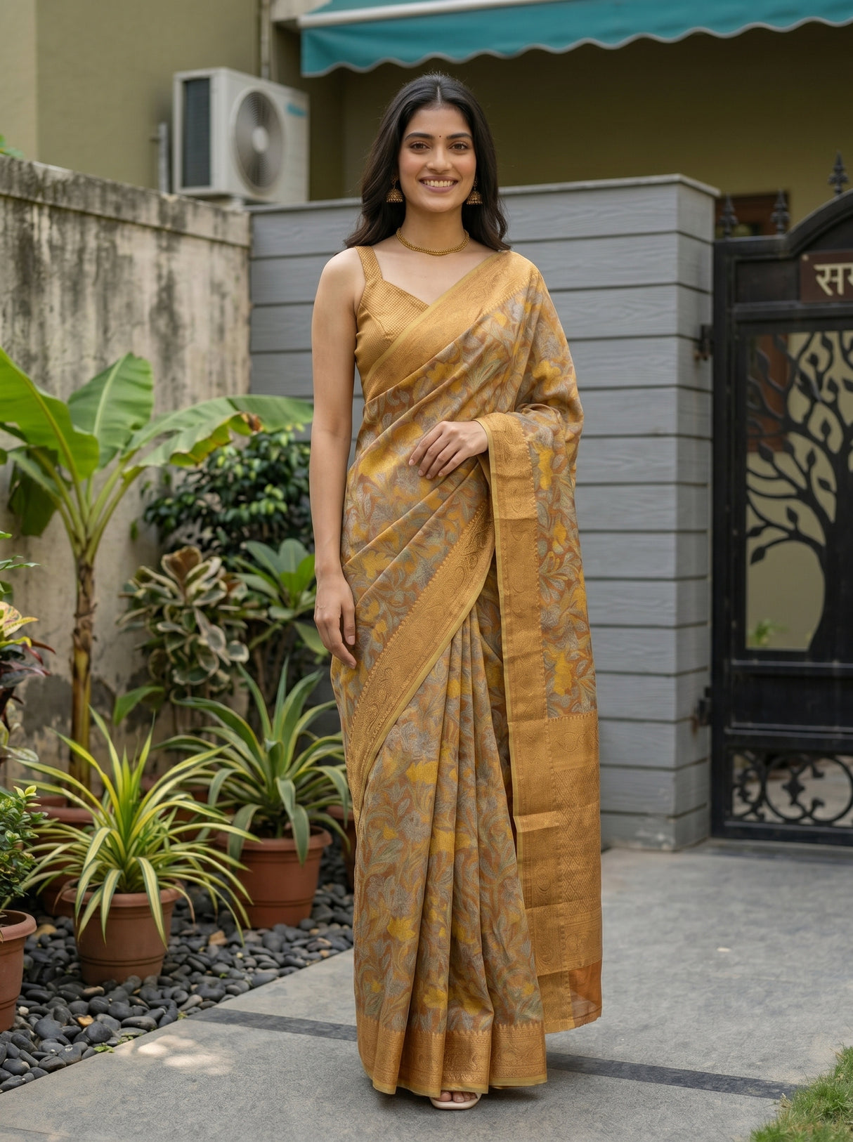 MIMOSA Saree Saree — pose 3 styling detail