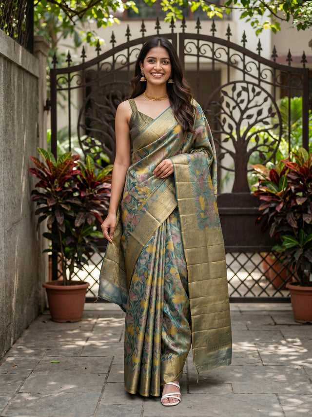MIMOSA Saree Saree — front view on mannequin
