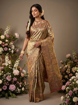 MIMOSA Magenta Kanjivaram Art Silk Saree — pose 7 styling detail