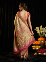 MIMOSA Rani Kanjivaram Art Silk Saree — Blouse Fabric Detail