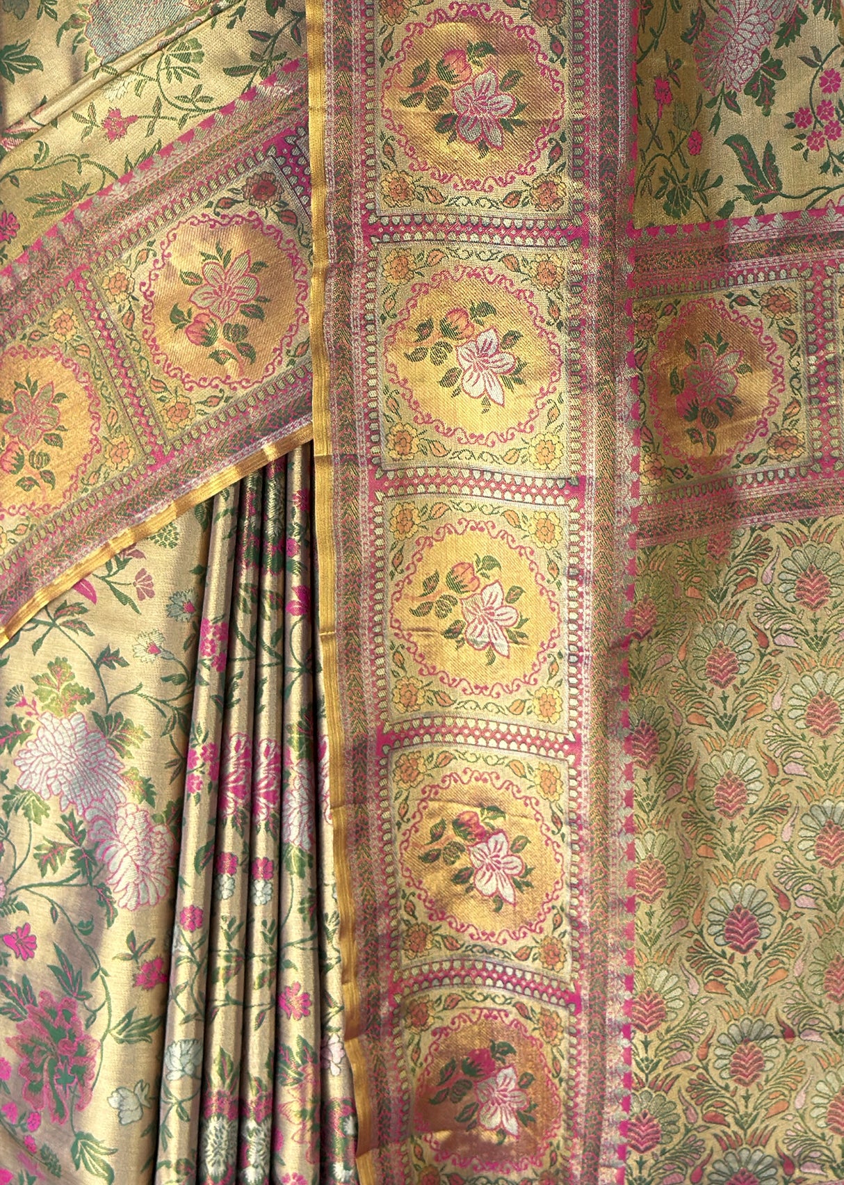 MIMOSA Rani Kanjivaram Art Silk Saree — fleets shot full lifestyle