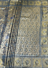 MIMOSA Saffire Kanjivaram Art Silk Saree — pallu and zari work detail