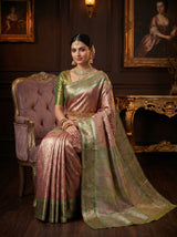 MIMOSA Gajari Kanjivaram Art Silk Saree — pose 8 styling detail