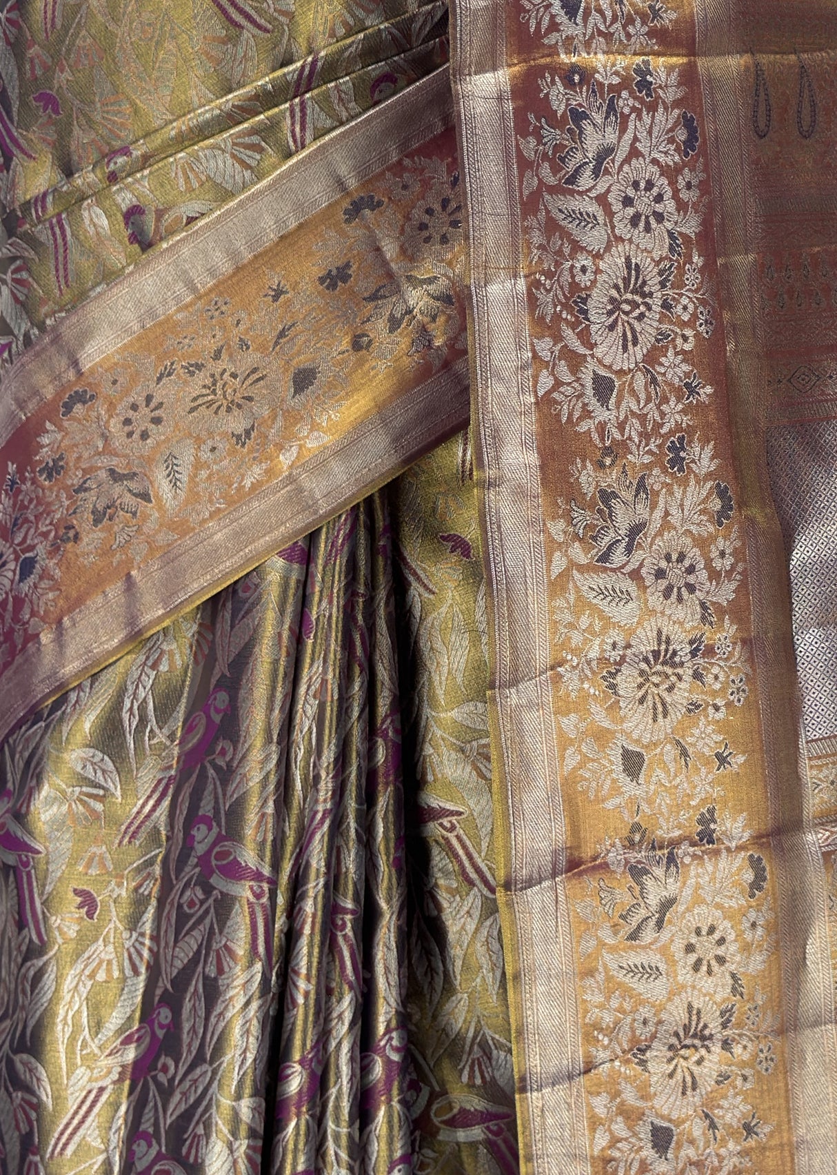 MIMOSA Magenta Kanjivaram Art Silk Saree — fleets shot full lifestyle