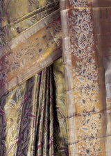 MIMOSA Magenta Kanjivaram Art Silk Saree — fleets shot full lifestyle