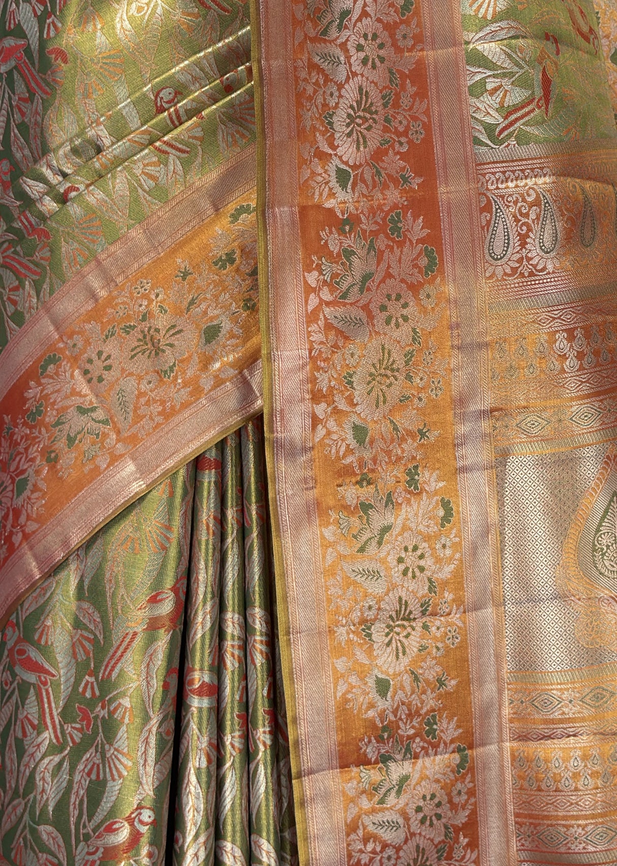 MIMOSA Maroon Kanjivaram Art Silk Saree — fleets shot full lifestyle