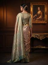 MIMOSA Rama Kanjivaram Art Silk Saree — Blouse Fabric Detail