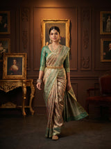 MIMOSA Rama Kanjivaram Art Silk Saree — pose 7 styling detail