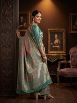 MIMOSA Rama Kanjivaram Art Silk Saree — pose 9 styling detail