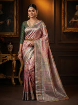 MIMOSA Rani Kanjivaram Art Silk Saree — pose 5 styling detail