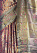 MIMOSA Rani Kanjivaram Art Silk Saree — fleets shot full lifestyle