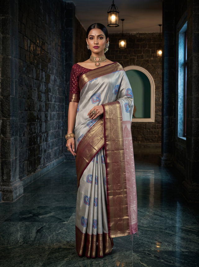 MIMOSA Ananda Saree Saree — front view on mannequin