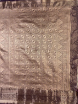 MIMOSA Gold Kanjivaram Art Silk Saree — pallu and zari work detail