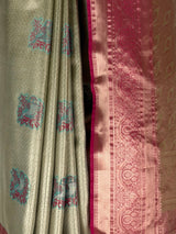 MIMOSA Pista Saree Saree — fleets shot full lifestyle