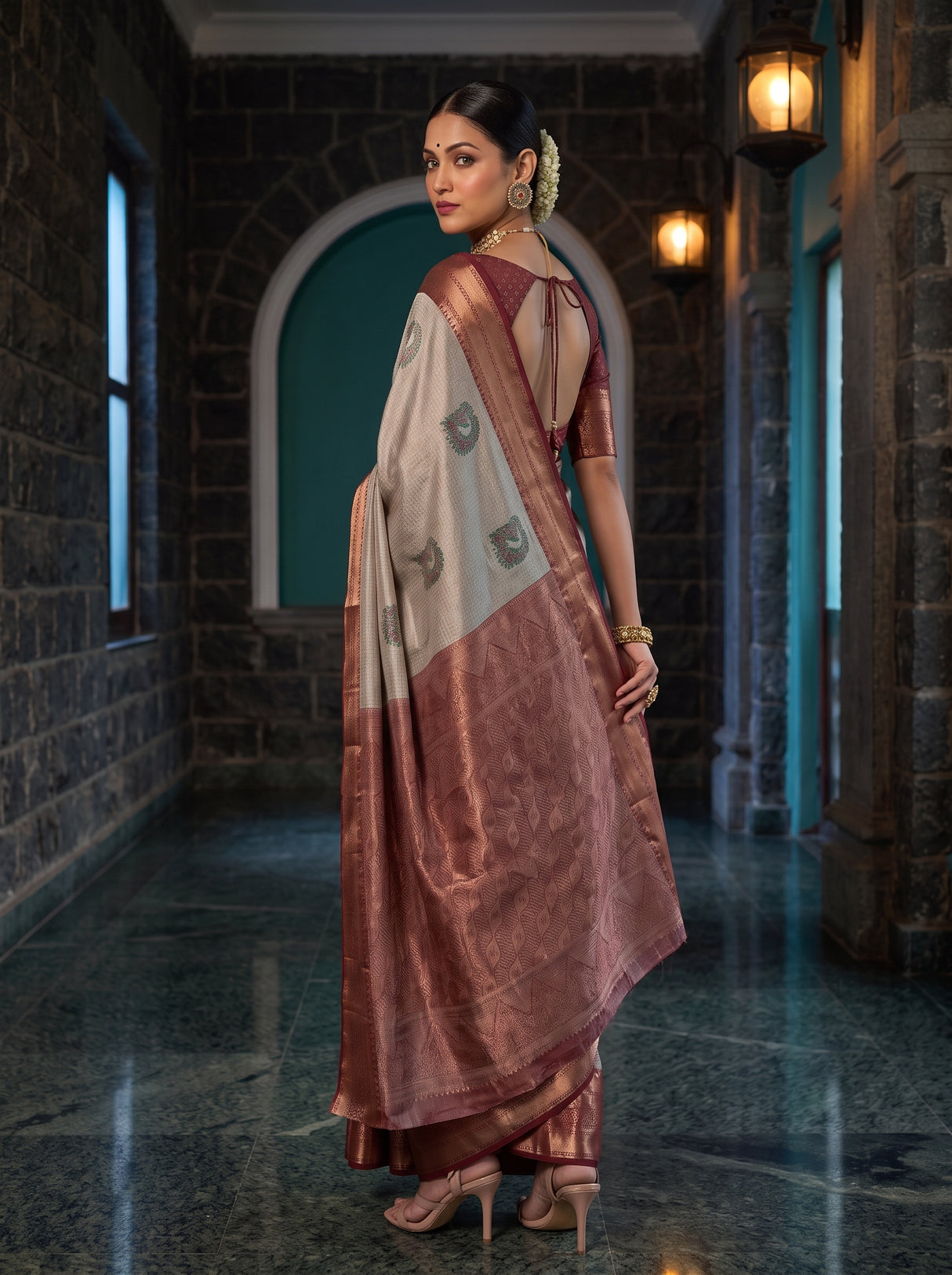 MIMOSA Rama Saree Saree — pose 7 styling detail