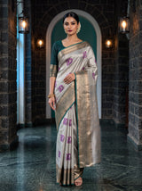 MIMOSA Rani Saree Saree — front view on mannequin