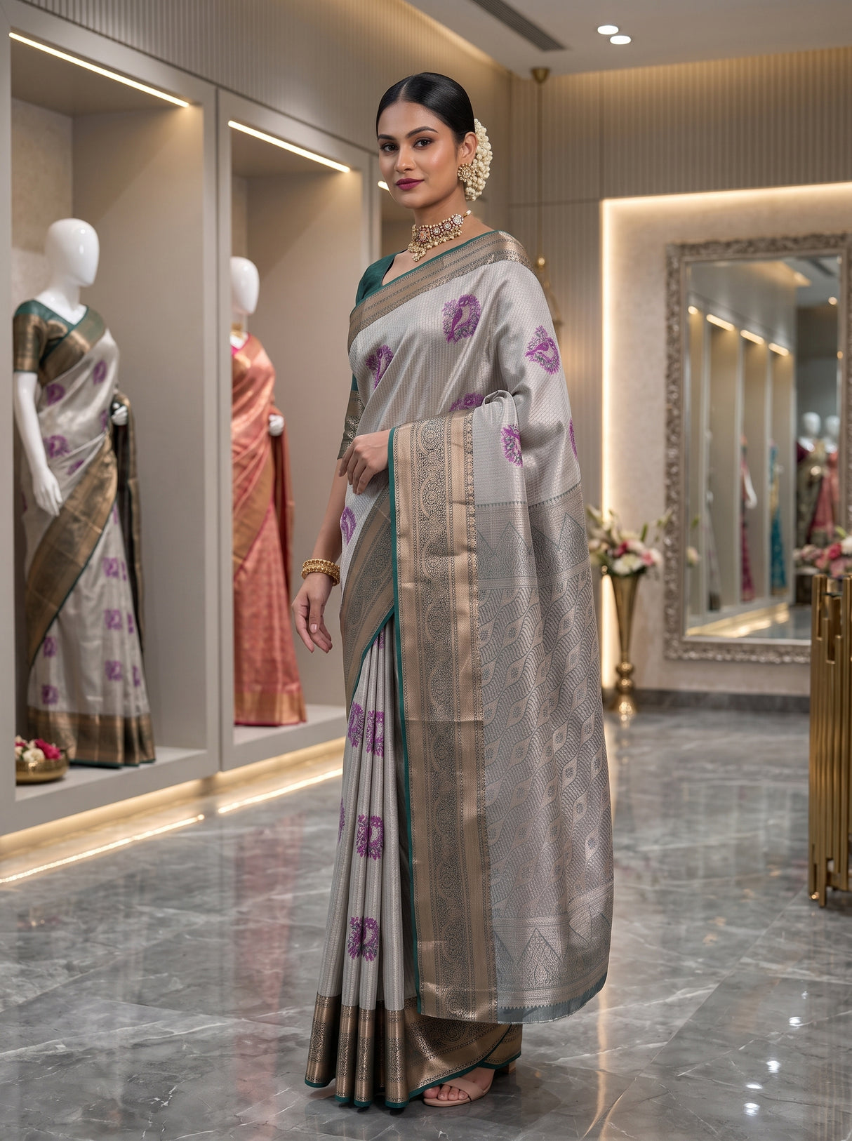 MIMOSA Rani Saree Saree — pose 9 styling detail
