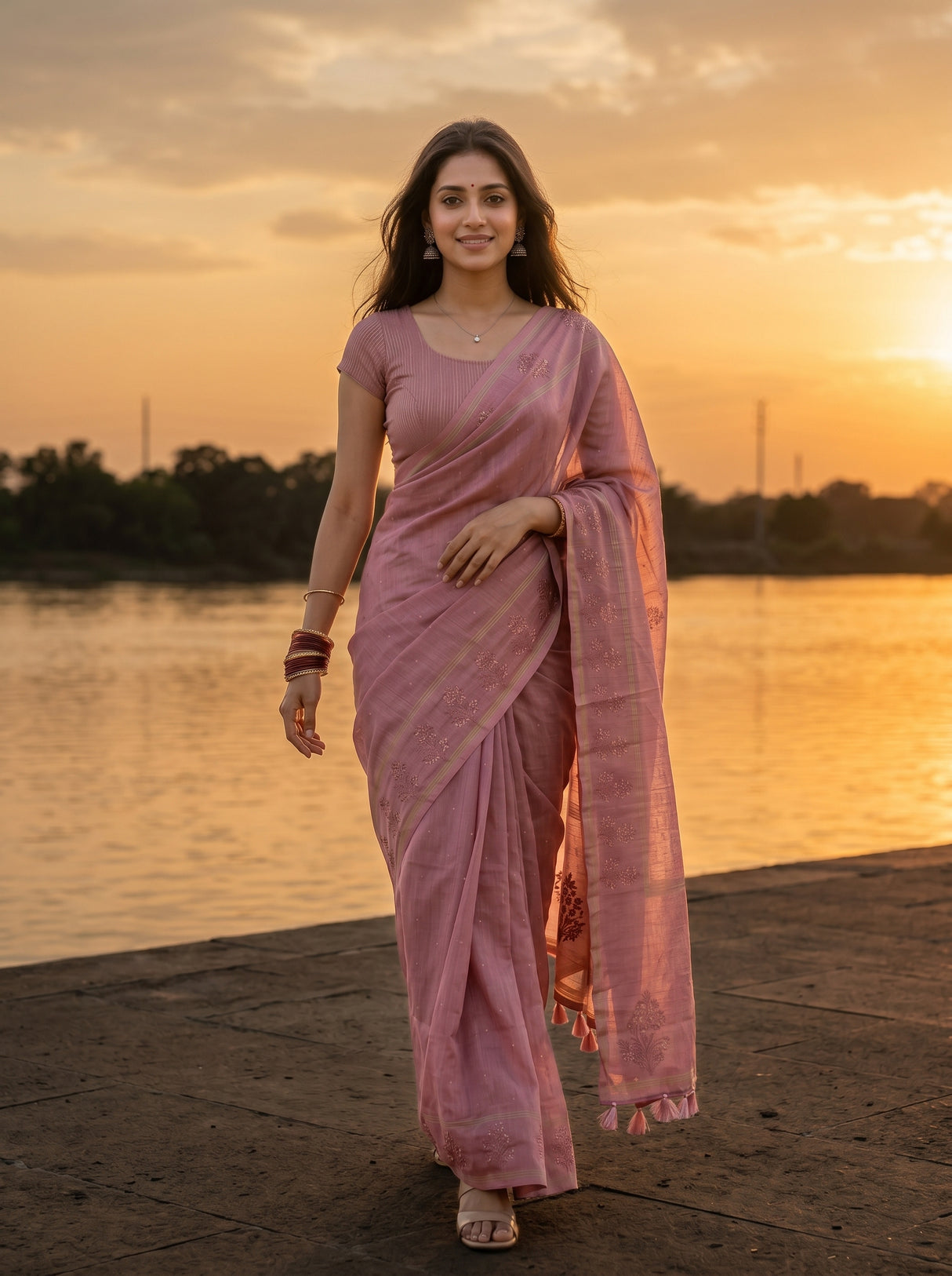 MIMOSA Saree Saree — pose 6 styling detail